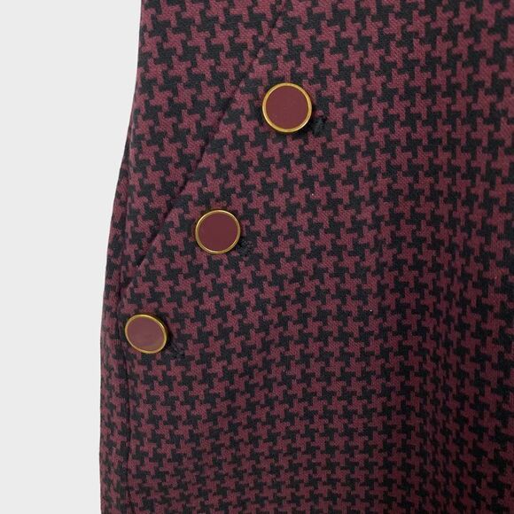 Talbots Classic Sheath Dress in a Houndstooth Print size 2P - Picture 4 of 6